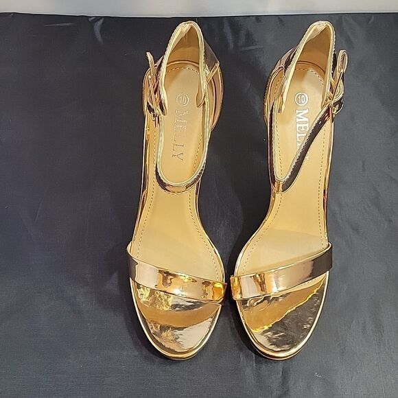 BRAND NEW MELLY ZOANNA ADJUSTABLE BUCKLE ANKLE STRAP ONE BAND STRAP SANDAL - Picture 3 of 16